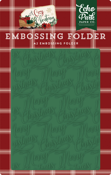 ACC189033 Merry Christmas Embossing Folder