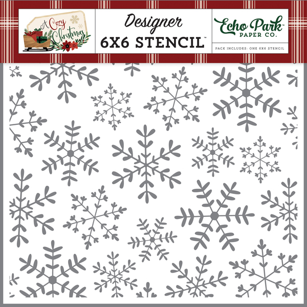 ACC189037 Cheerful Snowflake Stencil