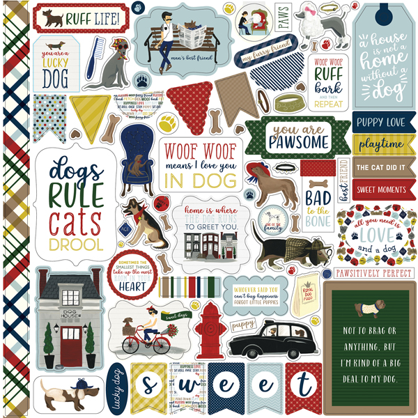 ADT155014 A Dogs Tale Element Sticker
