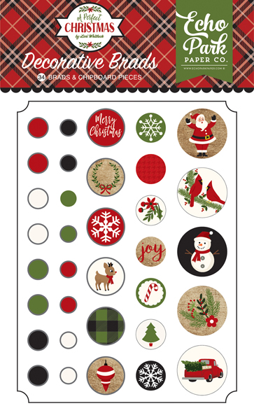 APC135020 A Perfect Christmas Decorative Brads
