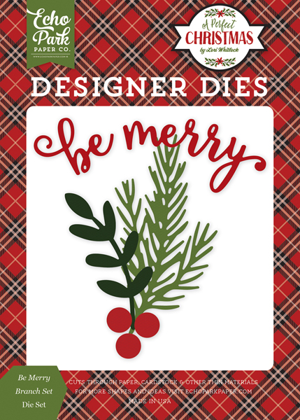 APC135041 Be Merry Branch Die Set