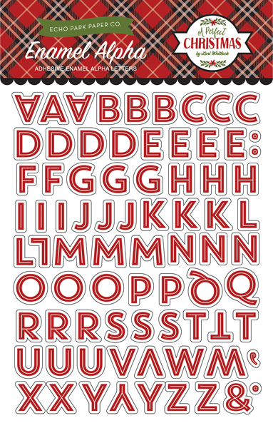 APC135064 A Perfect Christmas Enamel Alpha Letters