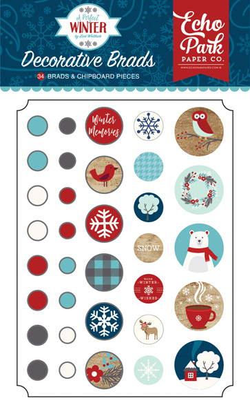 APW136020 A Perfect Winter Decorative Brads