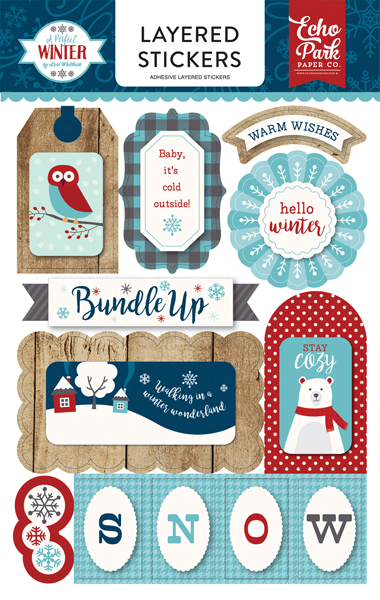 APW136025 A Perfect Winter Layered Stickers