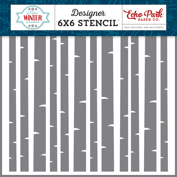 APW136033 Winter Aspen Stencil