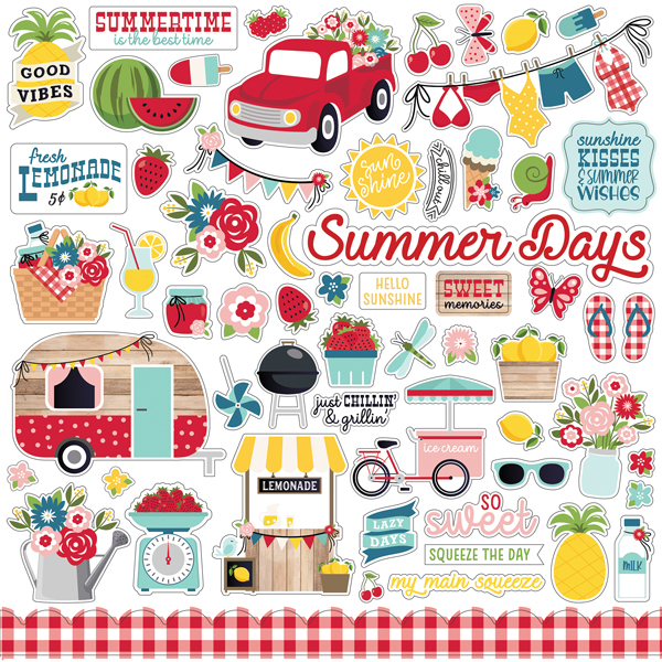 SOS241014 A Slice of Summer Element Sticker