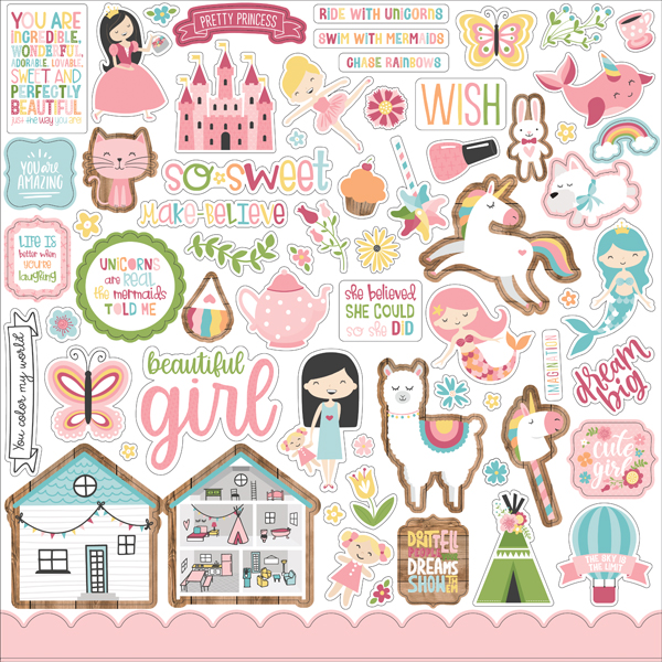 ALG206014 All Girl Element Sticker Sheet