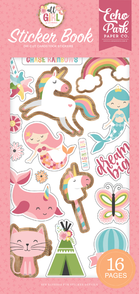 ALG206029 All Girl Sticker Book Cover