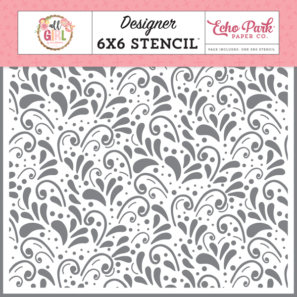 ALG206033 Pretty Flourish Stencil