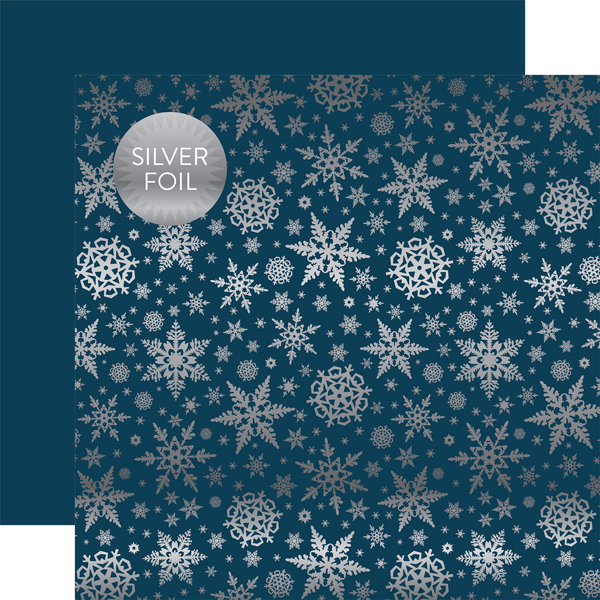 CBFWW003 Navy Winter Wonderland Foil - Silver