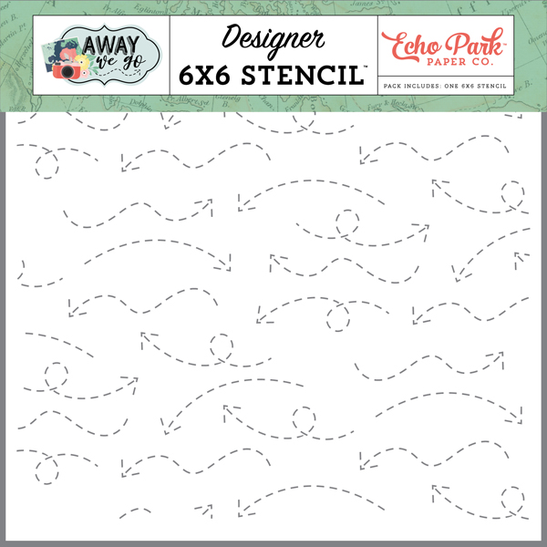 AWG270033 Away We Go Arrows Stencil