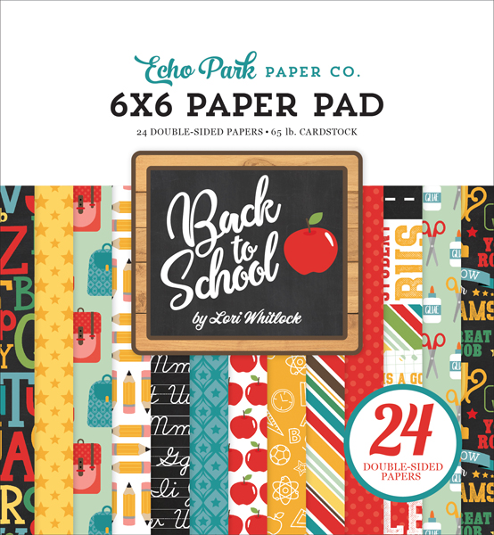 BTS156023 Back to School 6x6 Paper Pad Cover