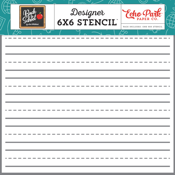 BTS156034 Lined Paper Stencil