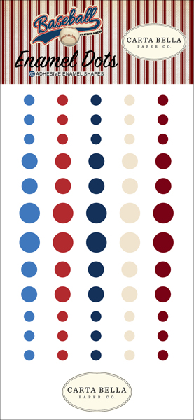 CBBA95028 Baseball Enamel Dots