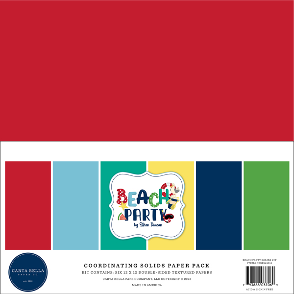 CBBE149015 Beach Party Solids Kit