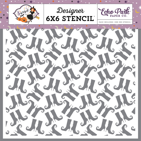 BE166033 Witches Feet Stencil