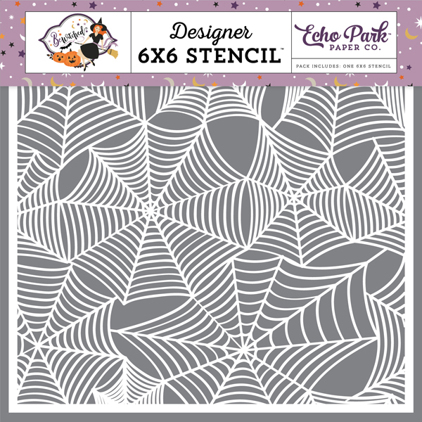 BE166035 Spider Cobwebs Stencil