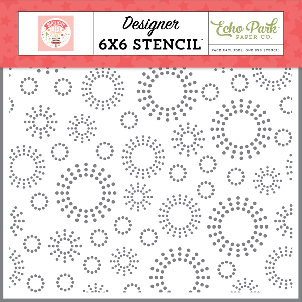 BIG262033 Party Poppers Stencil
