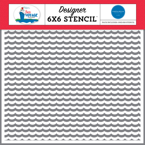 CBBV161034 Water Waves Stencil