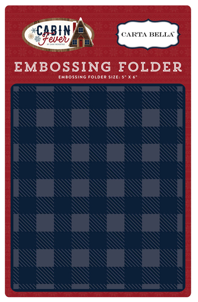 CBCF73031 Embossing Folder - Small Buffalo Plaid