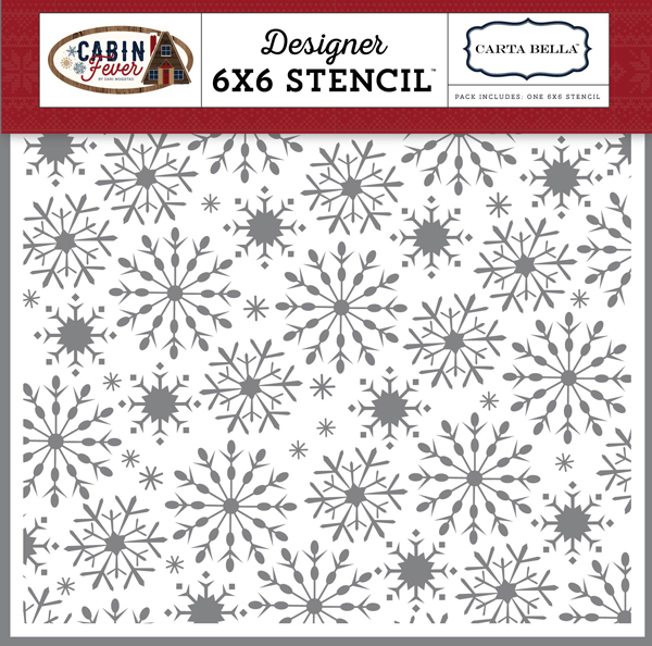 CBCF73033 Frosted Snowflakes Stencil