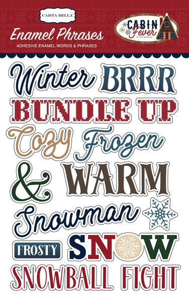 CBCF73062 Cabin Fever Enamel Words & Phrases