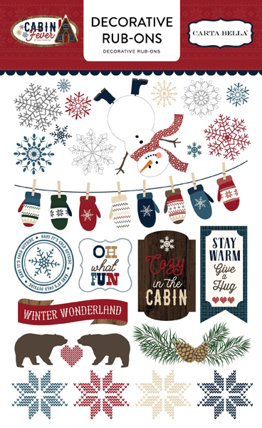 CBCF73065 Cabin Fever Rub Ons