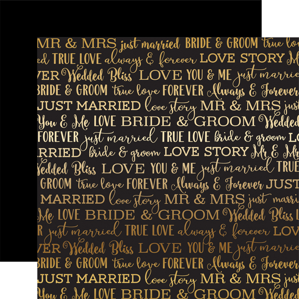 CBFST003 Black Love Story Gold Foil