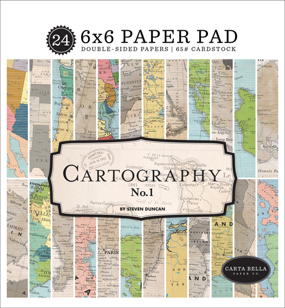 CBCA97023 Cartography No. 1 6x6 Paper Pad