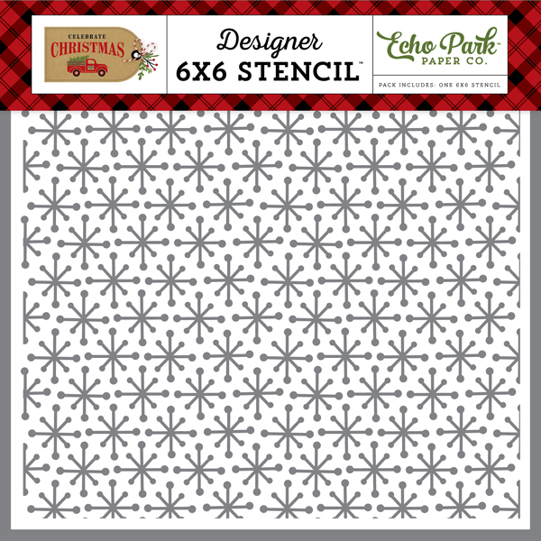 CCH159033 Christmas Burst Stencil