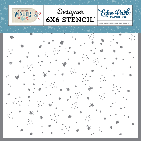 CW162035 Winter Night Stencil