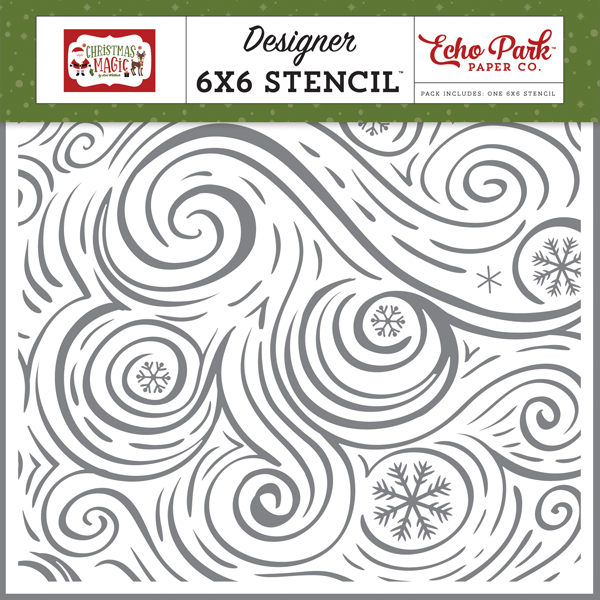 CM254033 Seasonal Swirl Stencil