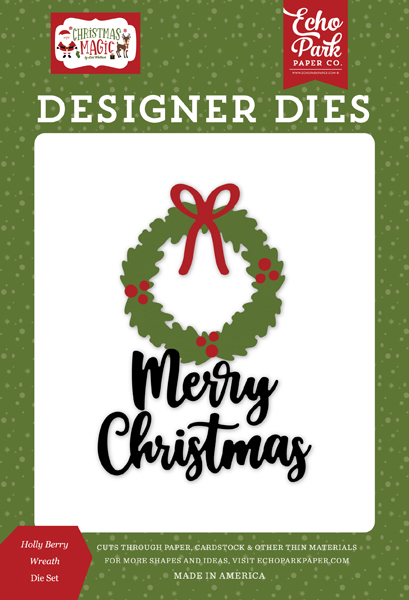 CM254041 Holly Berry Wreath Die Set
