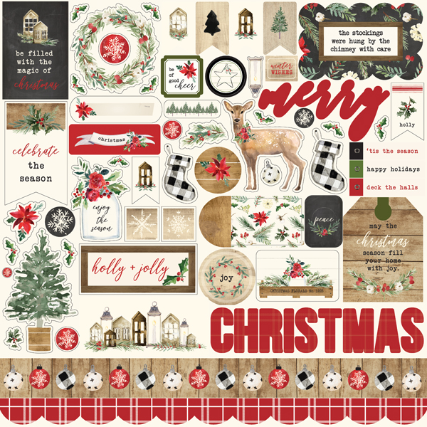 CBCH89014 Christmas Element Sticker