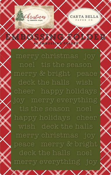 CBCH89032 Merry Christmas Embossing Folder