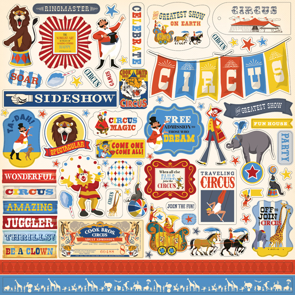 CBCI93014 Circus Sticker Sheet