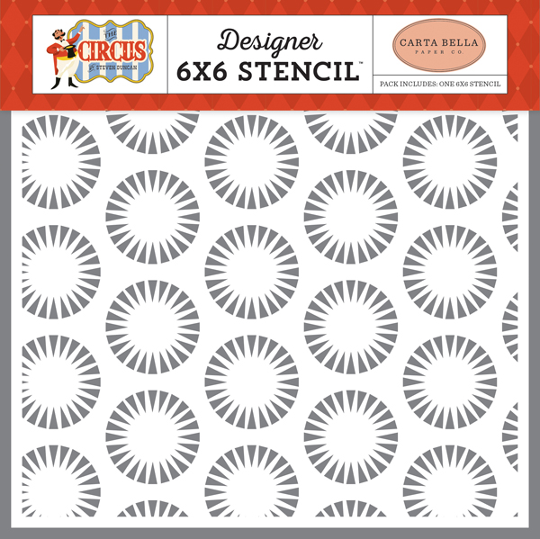 CBCI93034 Circus Starburst Stencil