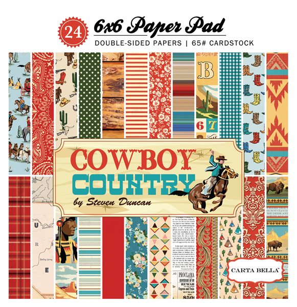 CBCC77015 Cowboy Country 6x6 Paper Pad
