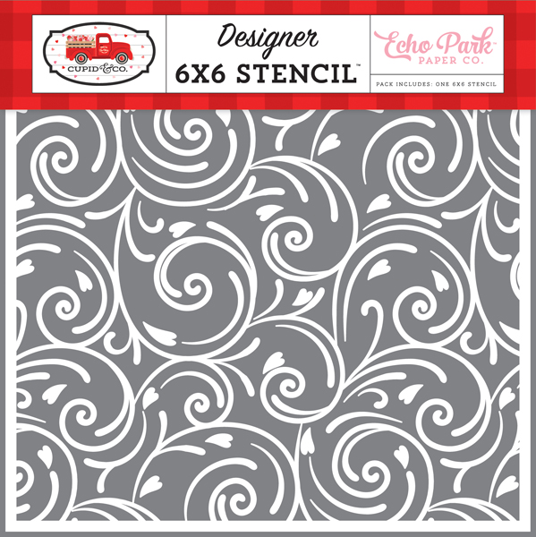 CUP227033 Heart Flourish Stencil