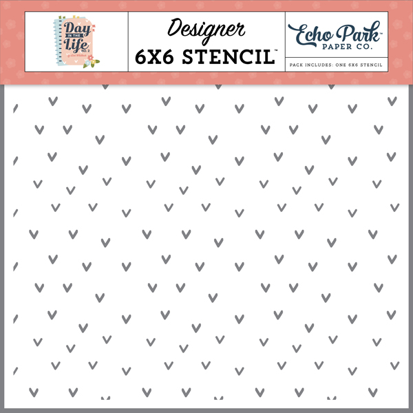 DLN292033 Tiny Hearts Stencil