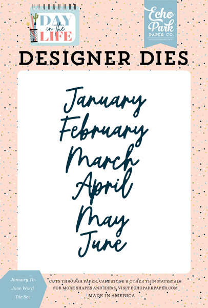 DL260045 January To June Word Die Set