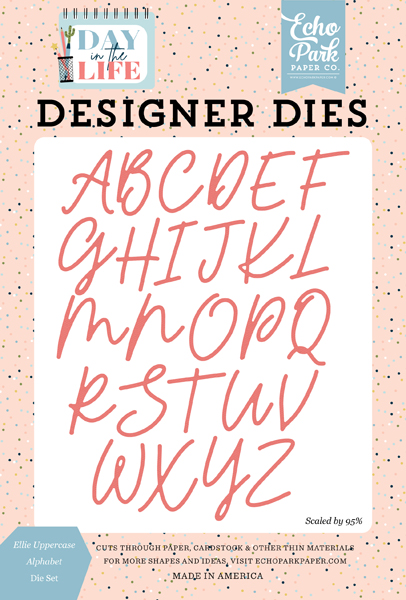 DL260047 Ellie Uppercase Alphabet Die Set