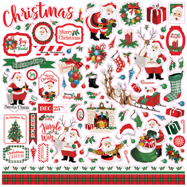 CBDE125014  Dear Santa  Element  Sticker