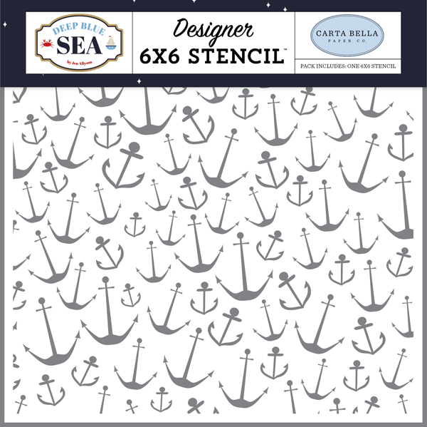 CBDB102033 Nautical Anchors Stencil