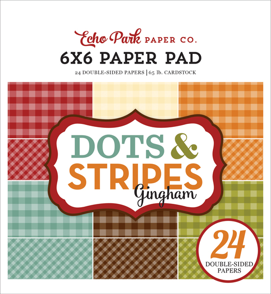GH18036 Autumn Gingham 6x6 Paper Pad