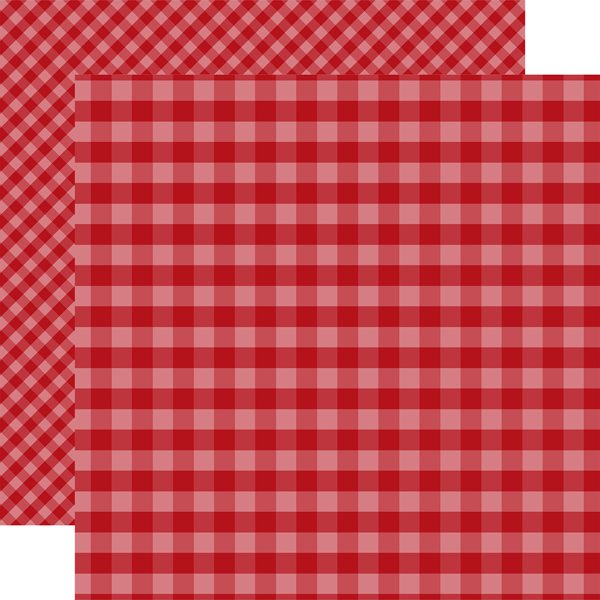 GH18040 Dark Red Gingham