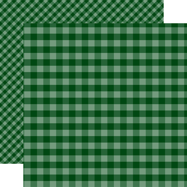 GH18042 Dark Green Gingham