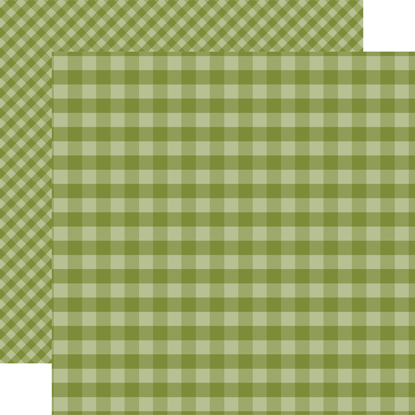 GH18043 Olive Green Gingham