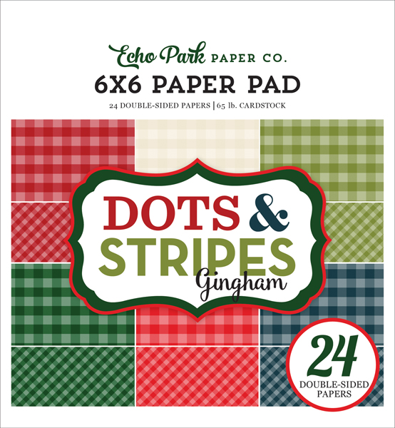 GH18046 Christmas Gingham 6x6 Paper Pad Cover