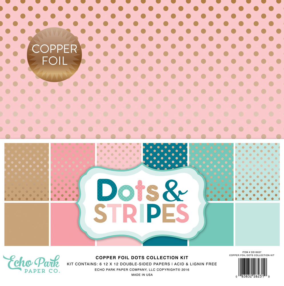 Dot Stripes Copper Foil